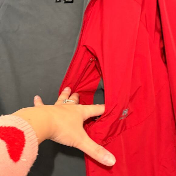 Helly Hansen Fleece Lined Jacket Mens Large Dark Red Lightweight Soft Shell - Picture 7 of 12